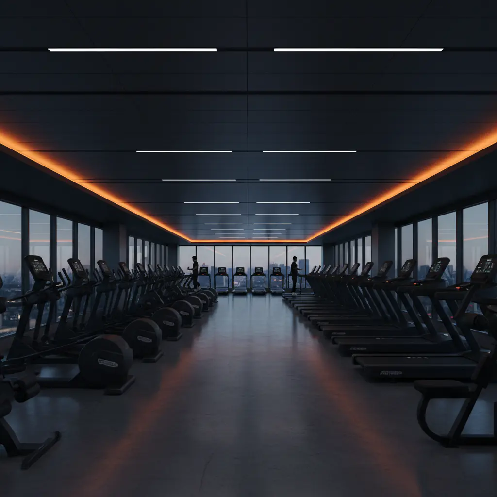 Gym interior view