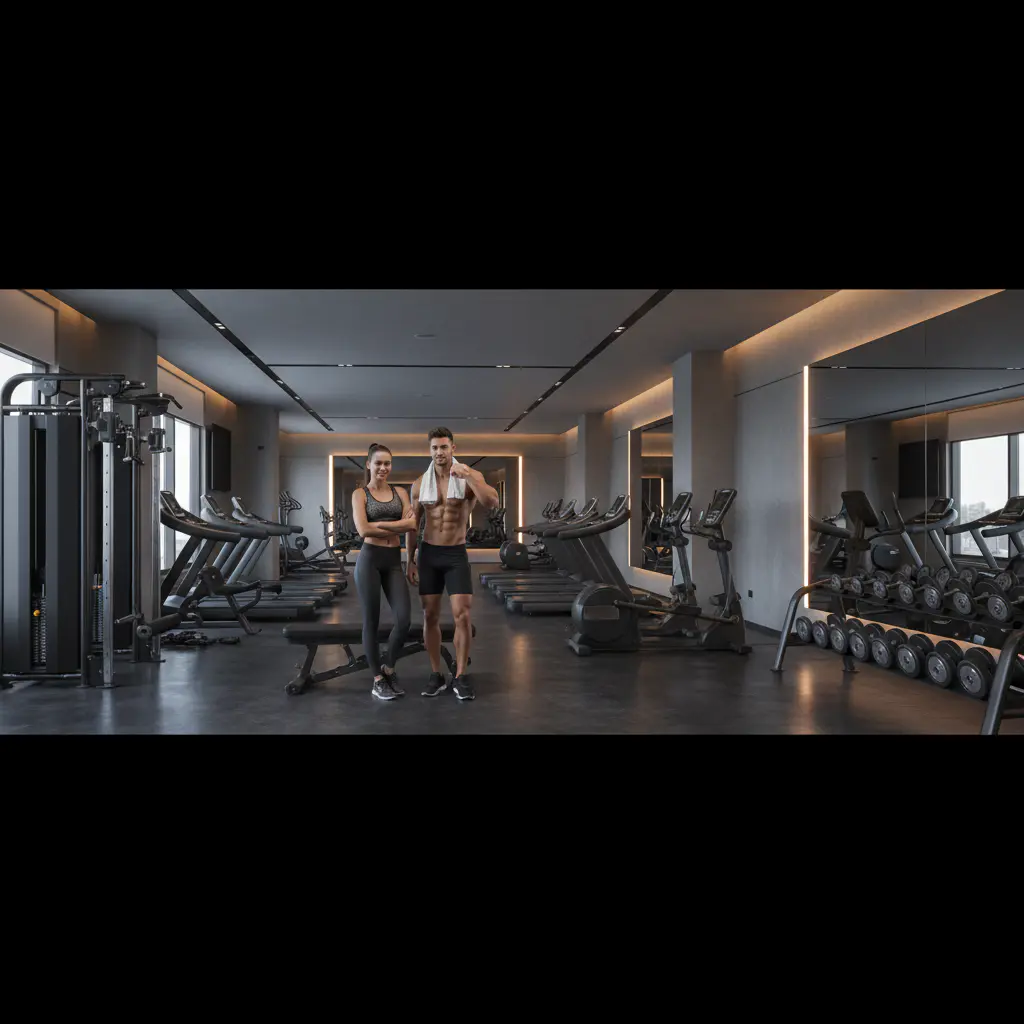 Premium gym interior
